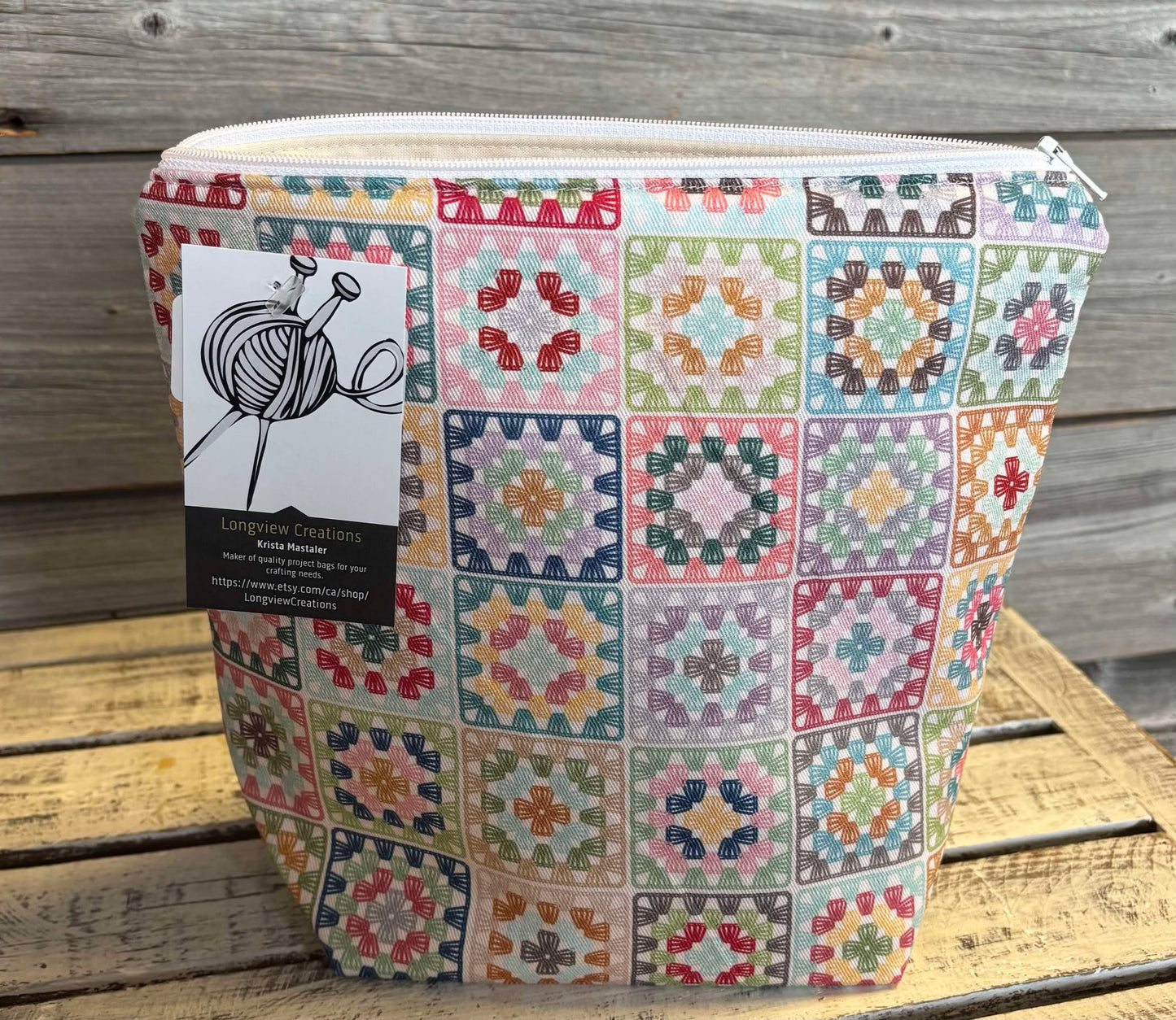 Sock Zippered Project Bag