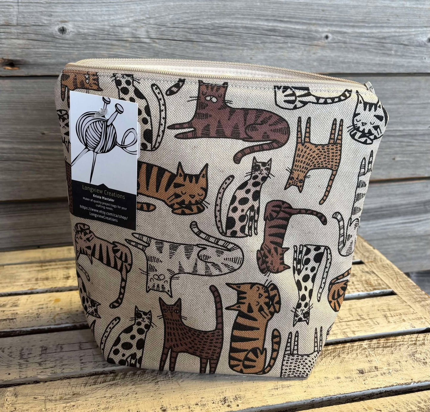 Sock Zippered Project Bag