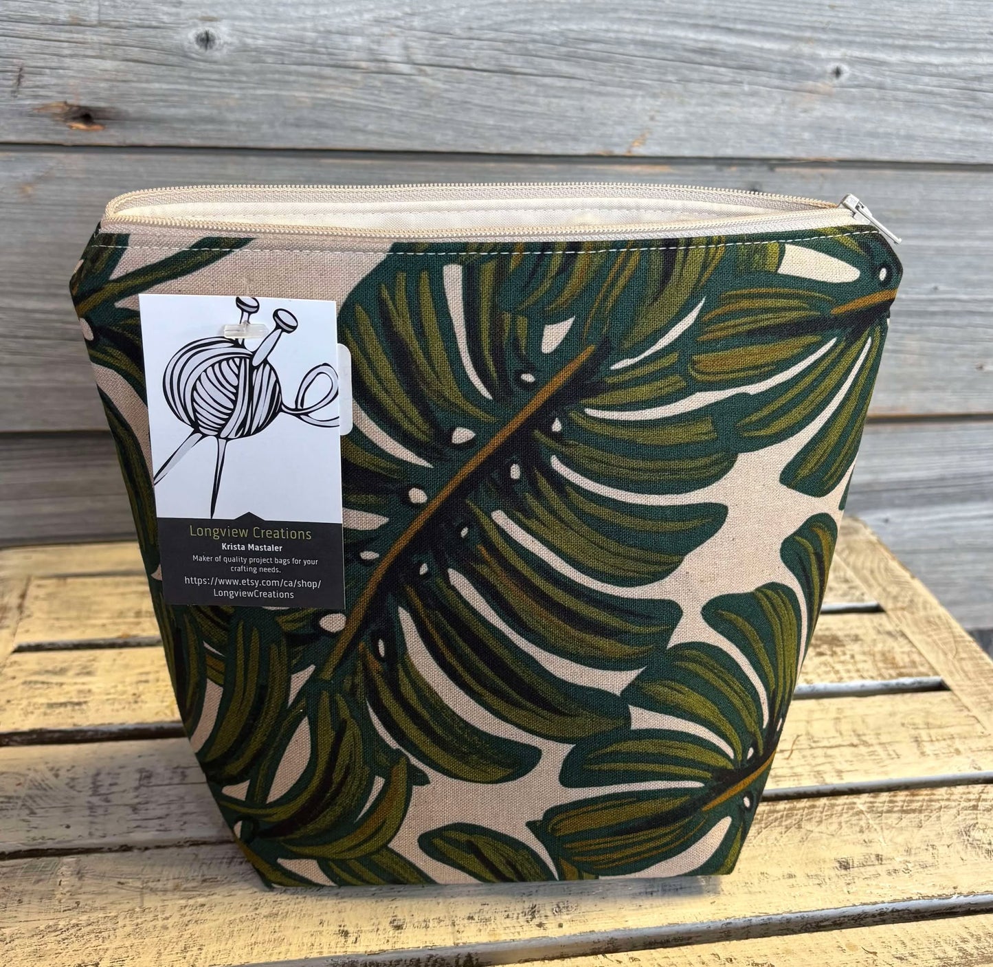 Sock Zippered Project Bag