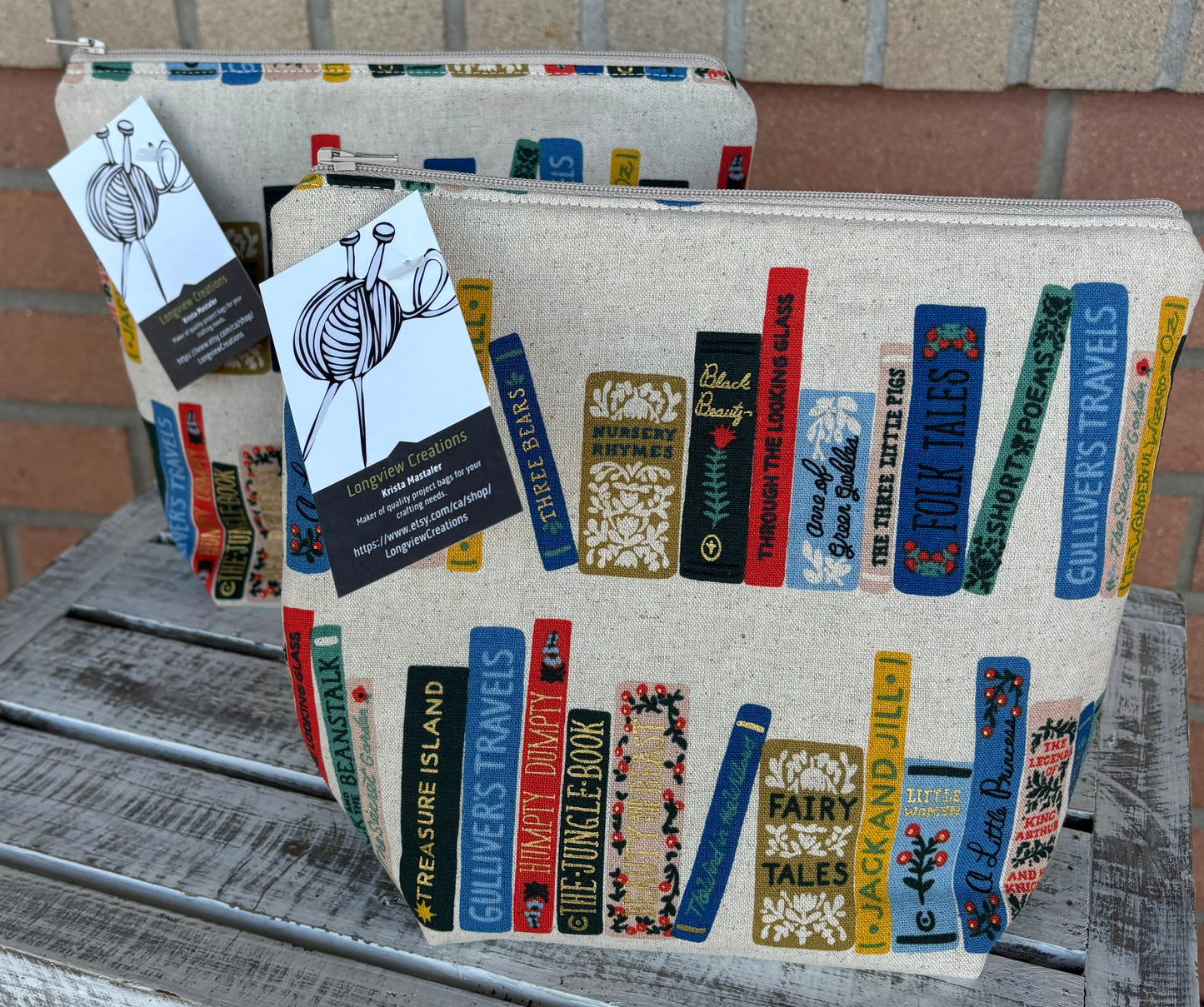 Sock Zippered Project Bag