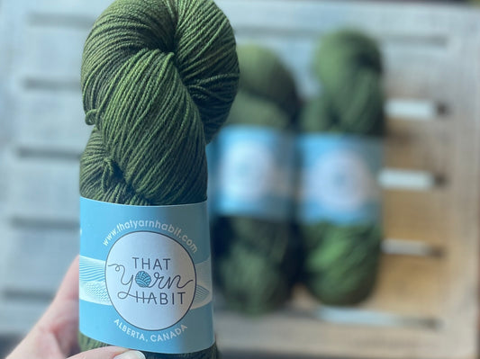 Moss Green Fingering 80/20