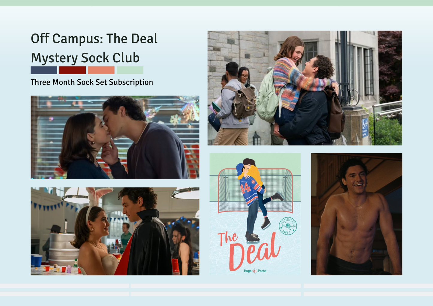 Off Campus: the Deal | Mystery Sock Club | 3 Month Subscription
