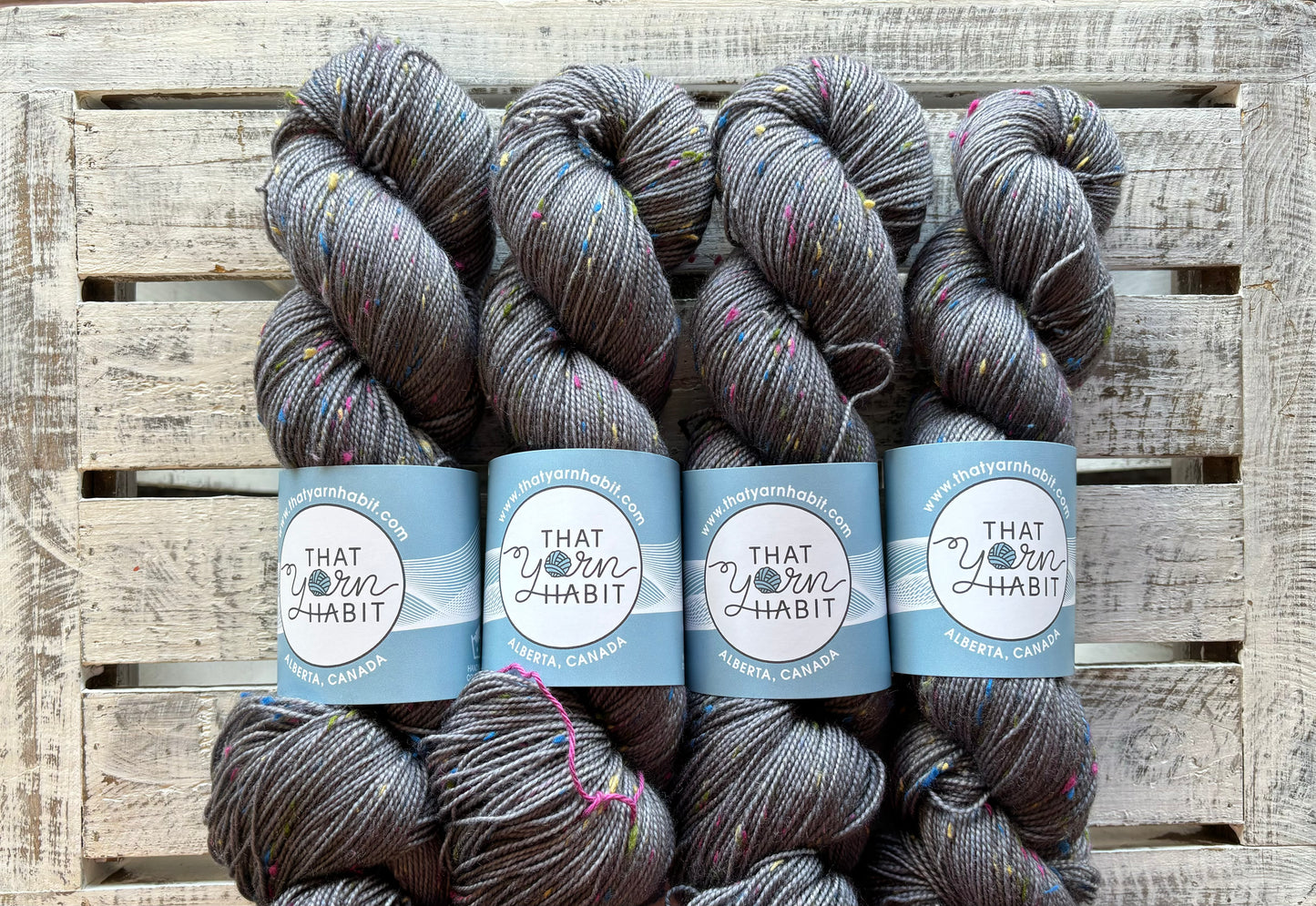 Smoke Tweedy Sock Confetti