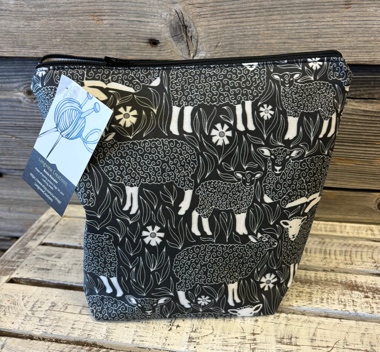 Sock Zippered Project Bag
