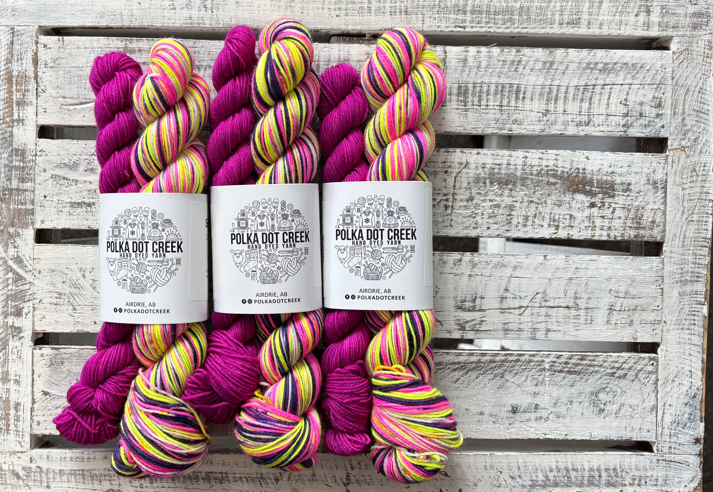 Lavender Lemonade Self Striping Sock Set