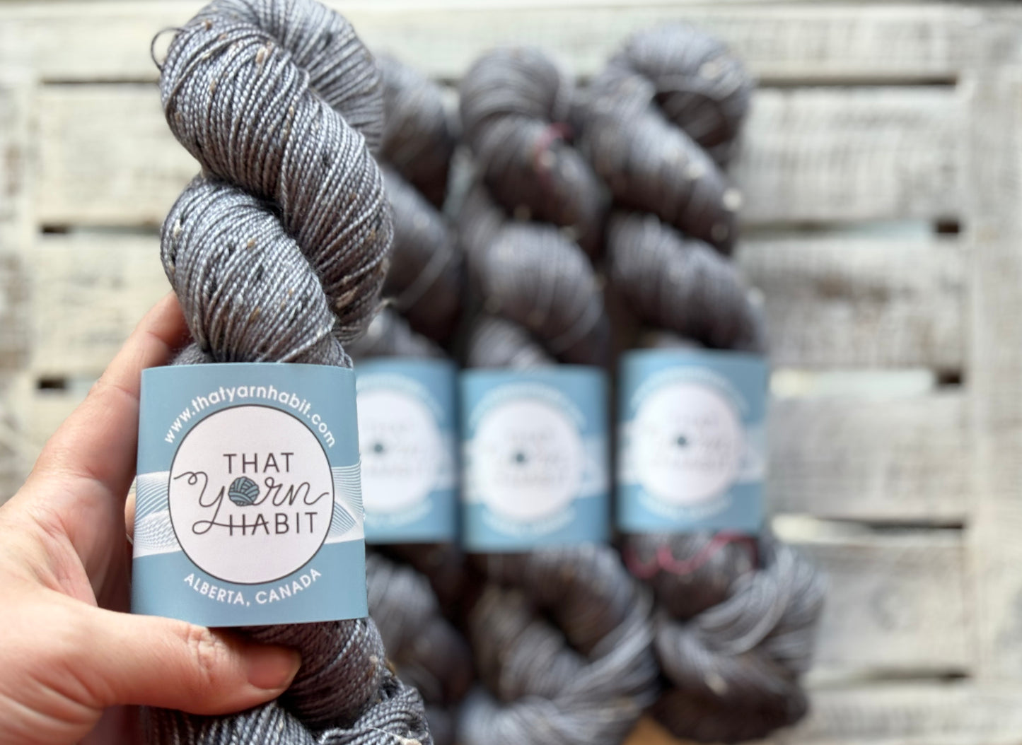 Smoke Tweedy Sock Neutral