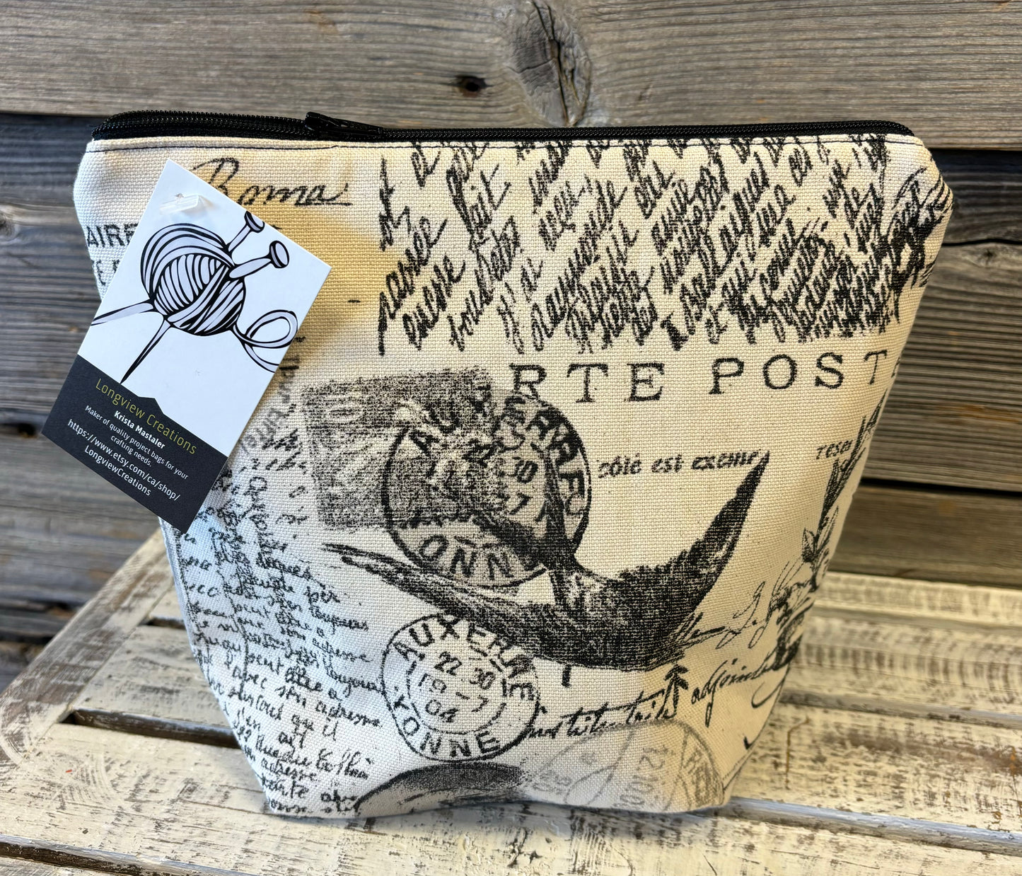 Sock Zippered Project Bag