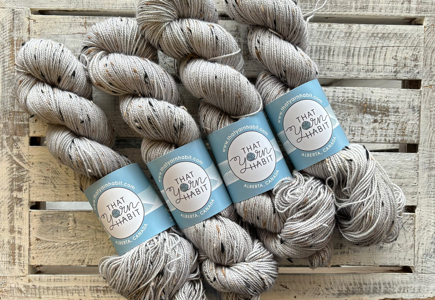 Lustrous Tweedy Sock Neutral