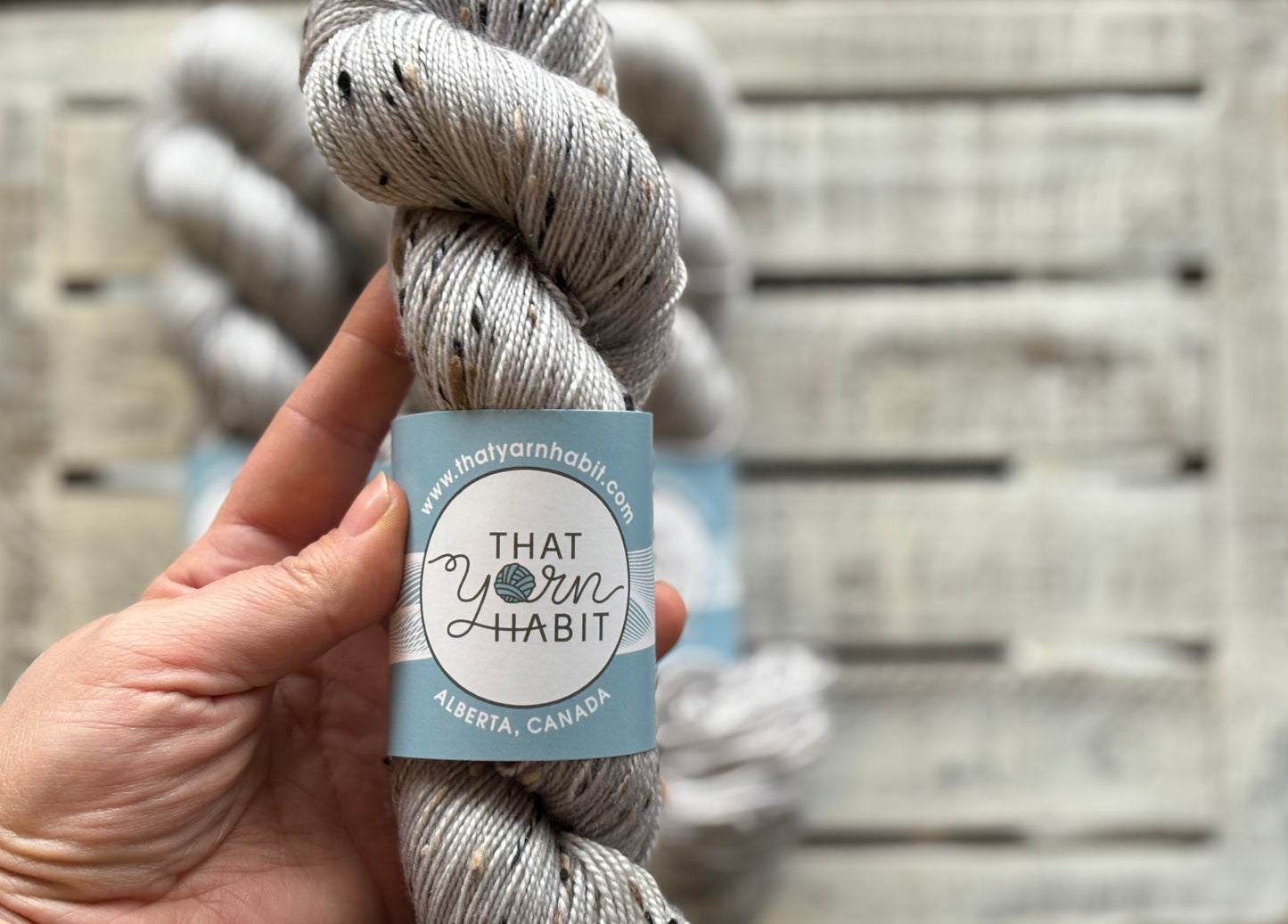 Lustrous Tweedy Sock Neutral