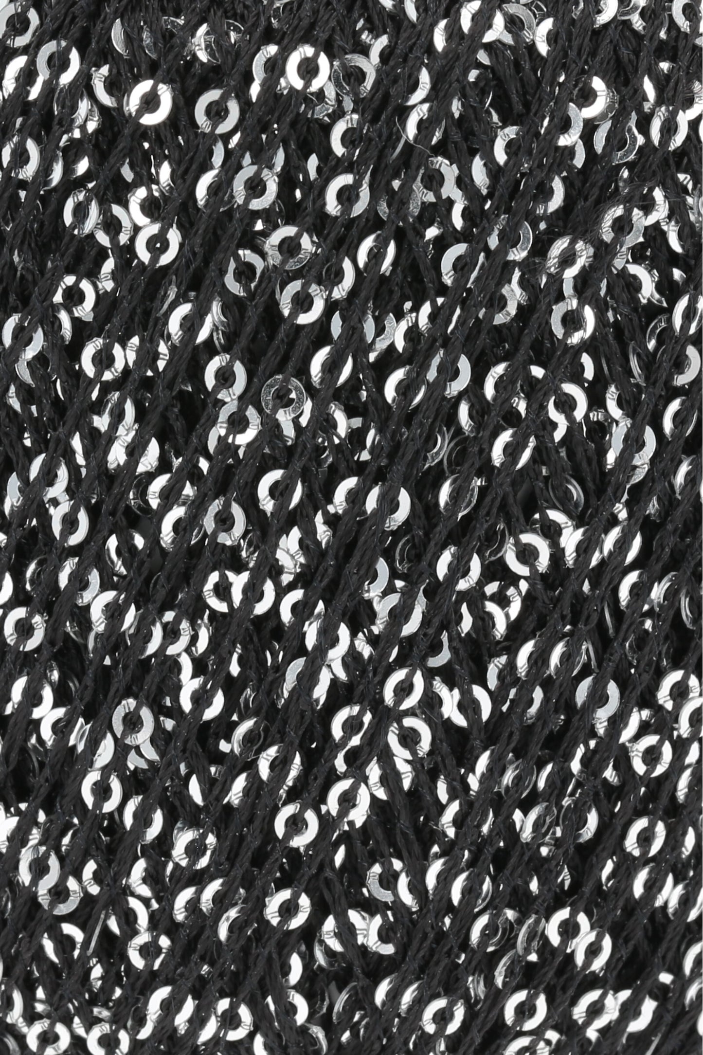 Silver Black Paillettes