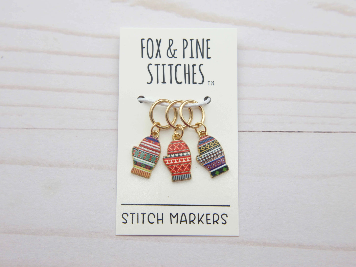 Fair Isle Mitten Stitch Markers