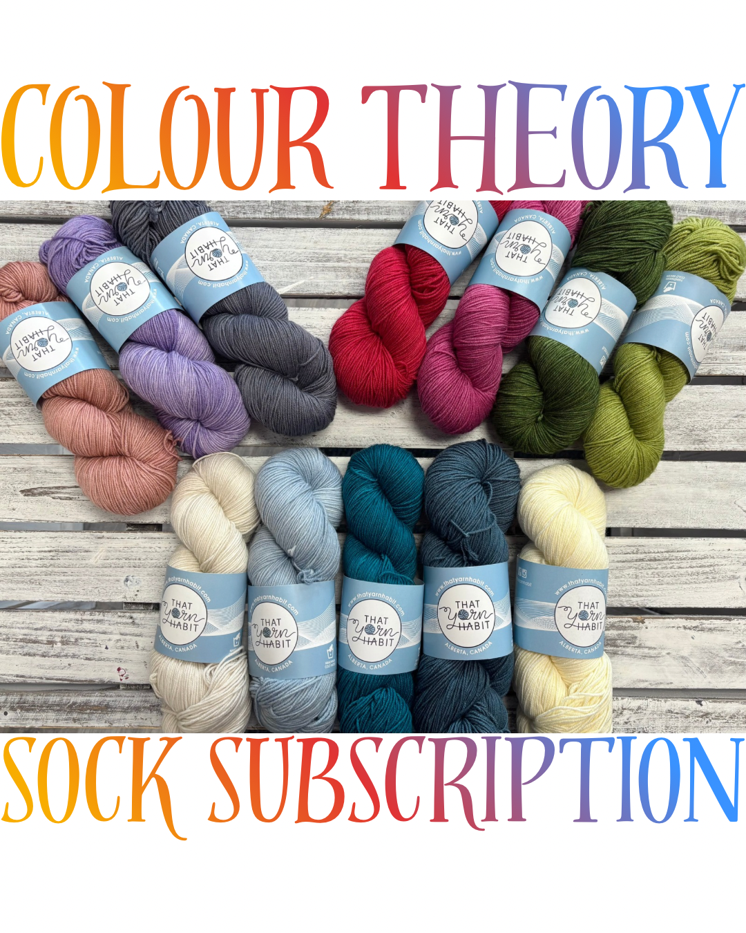Colour Theory Sock Subscription | Three Month Sock Club