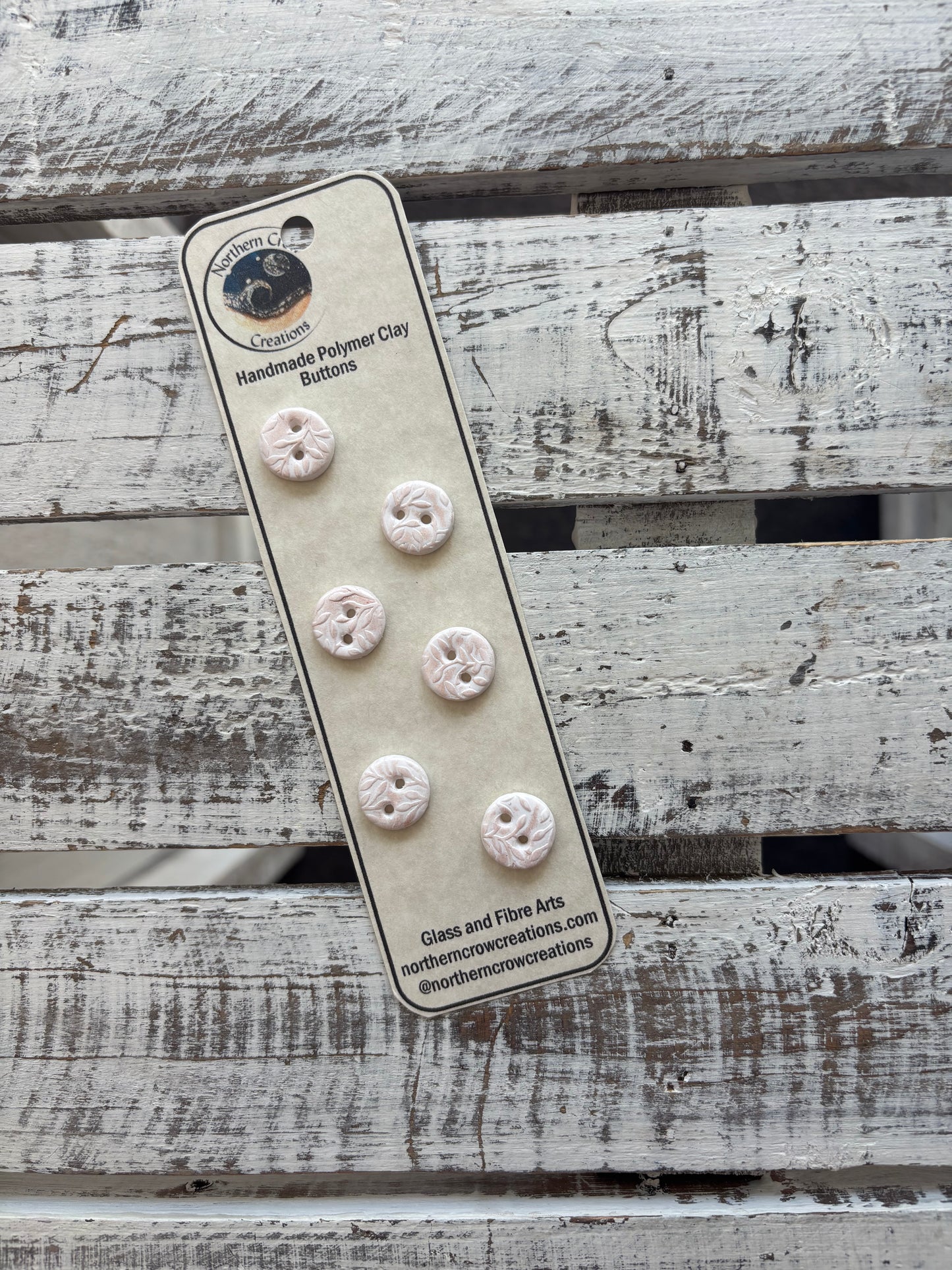 Pearl Polymer Clay Buttons