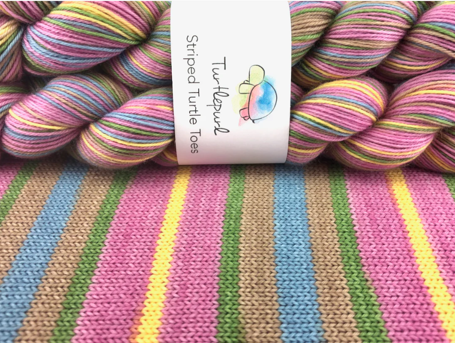 Wild Rose Self Striping Sock