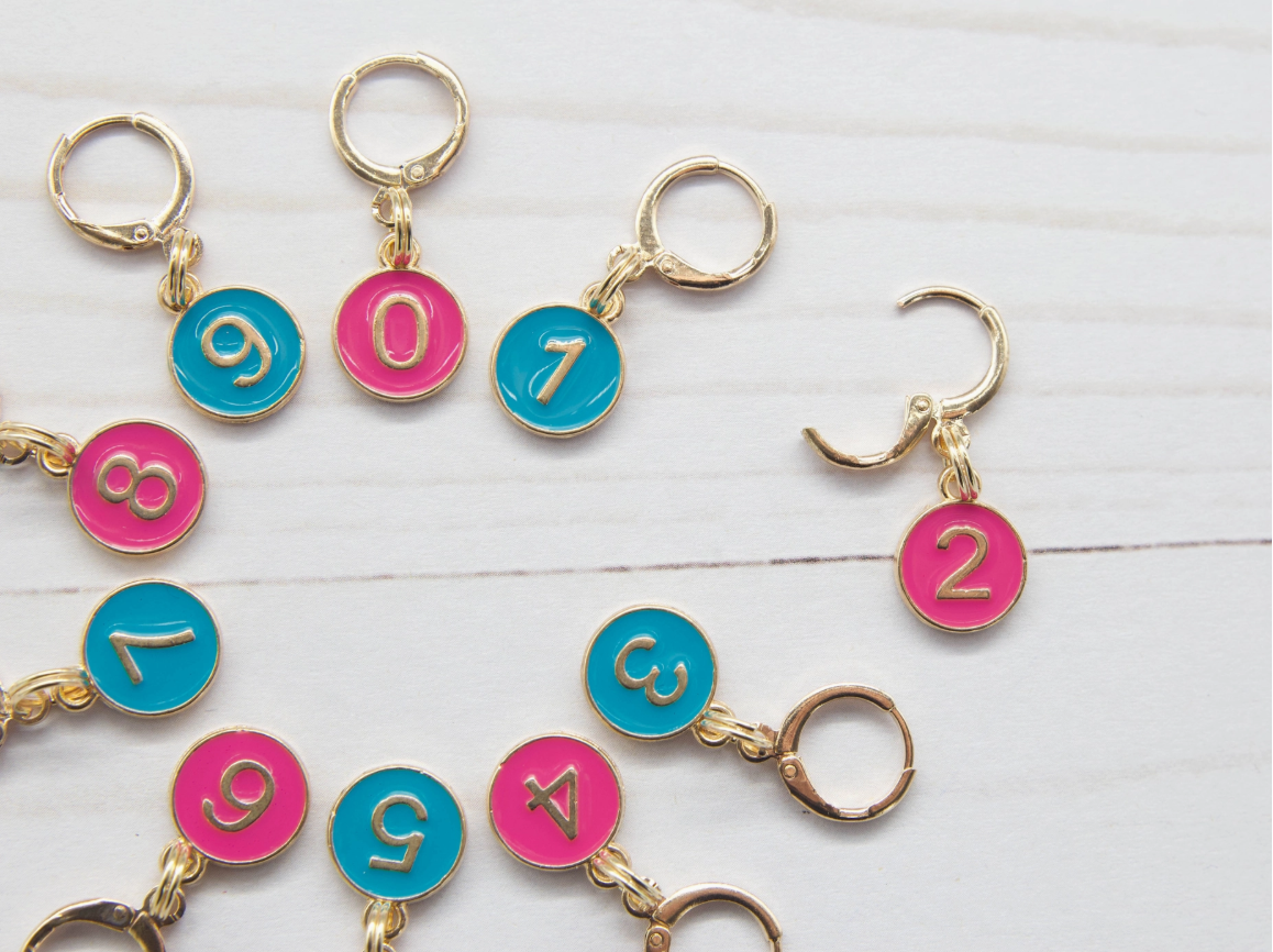 Number Stitch Markers 0-9
