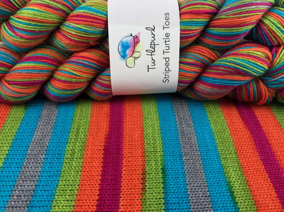 Dance Off! Self Striping Sock