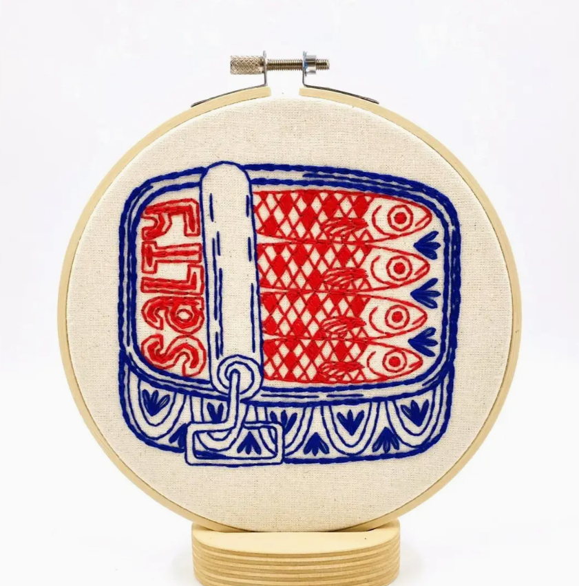 Sardines Complete Embroidery Kit