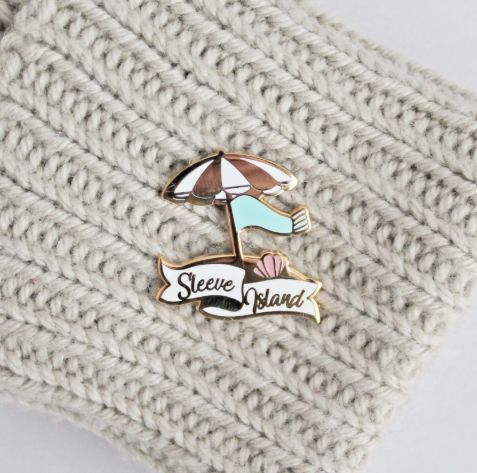 Sleeve Island Enamel Pin