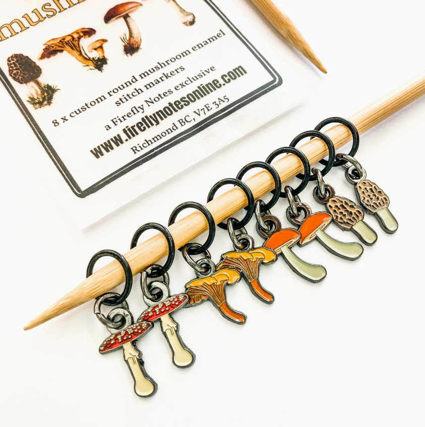 Makers Mushrooms Stitch Markers