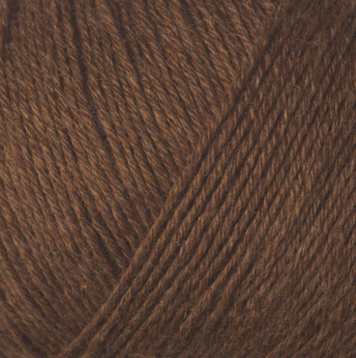 Dark Cognac Cotton Merino