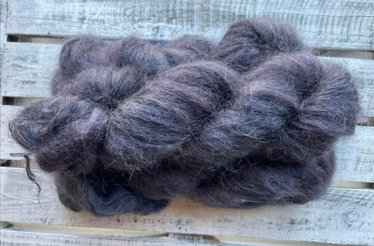 Charcoal Mohair Lace
