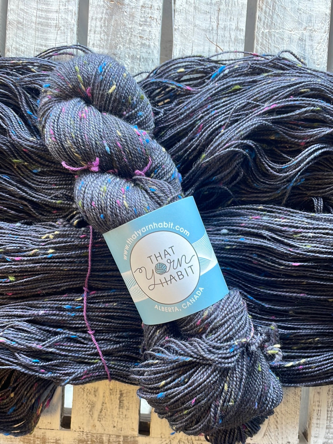 Charcoal Tweedy Sock Confetti