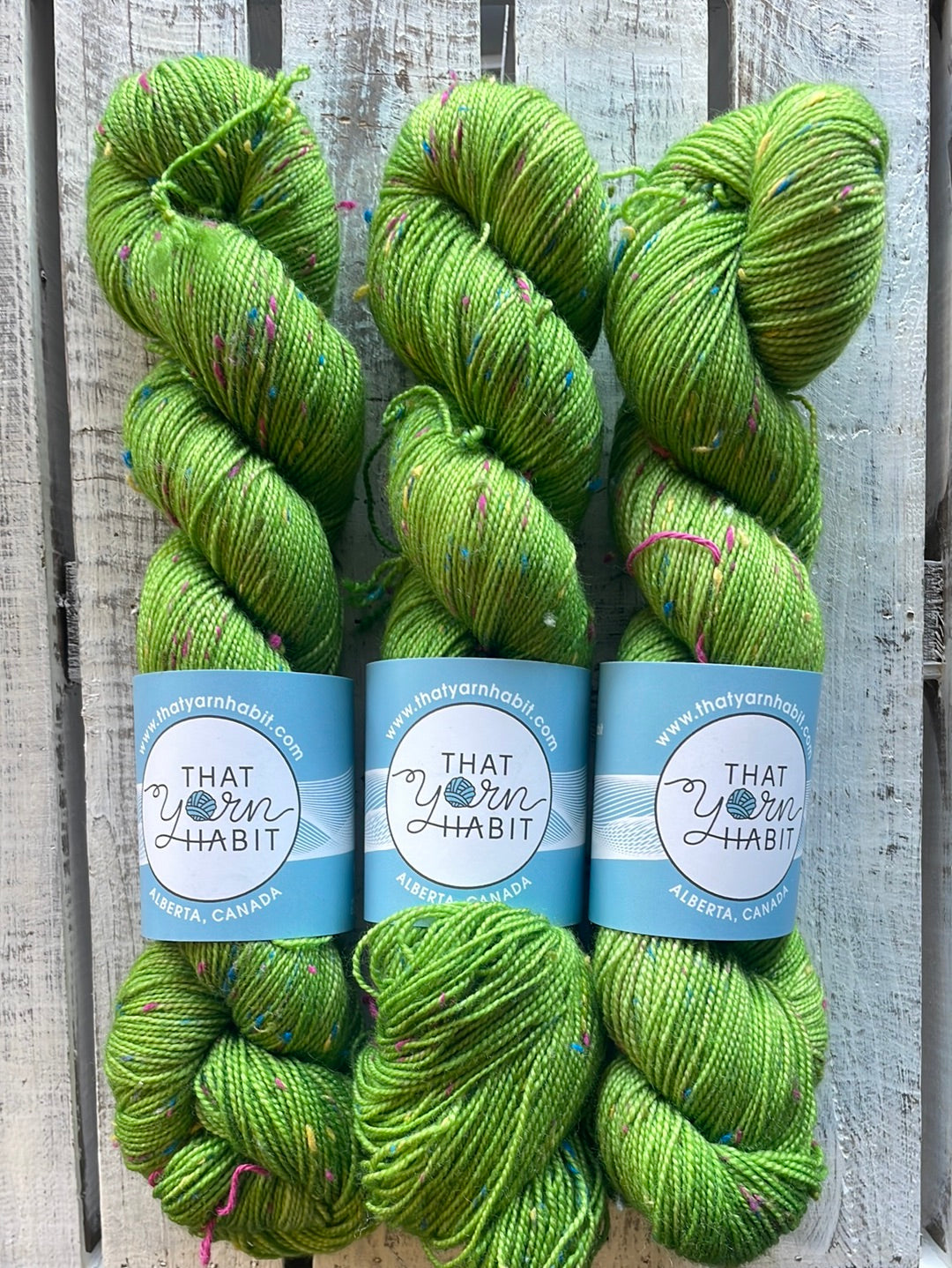 Green Apple Tweedy Sock Confetti