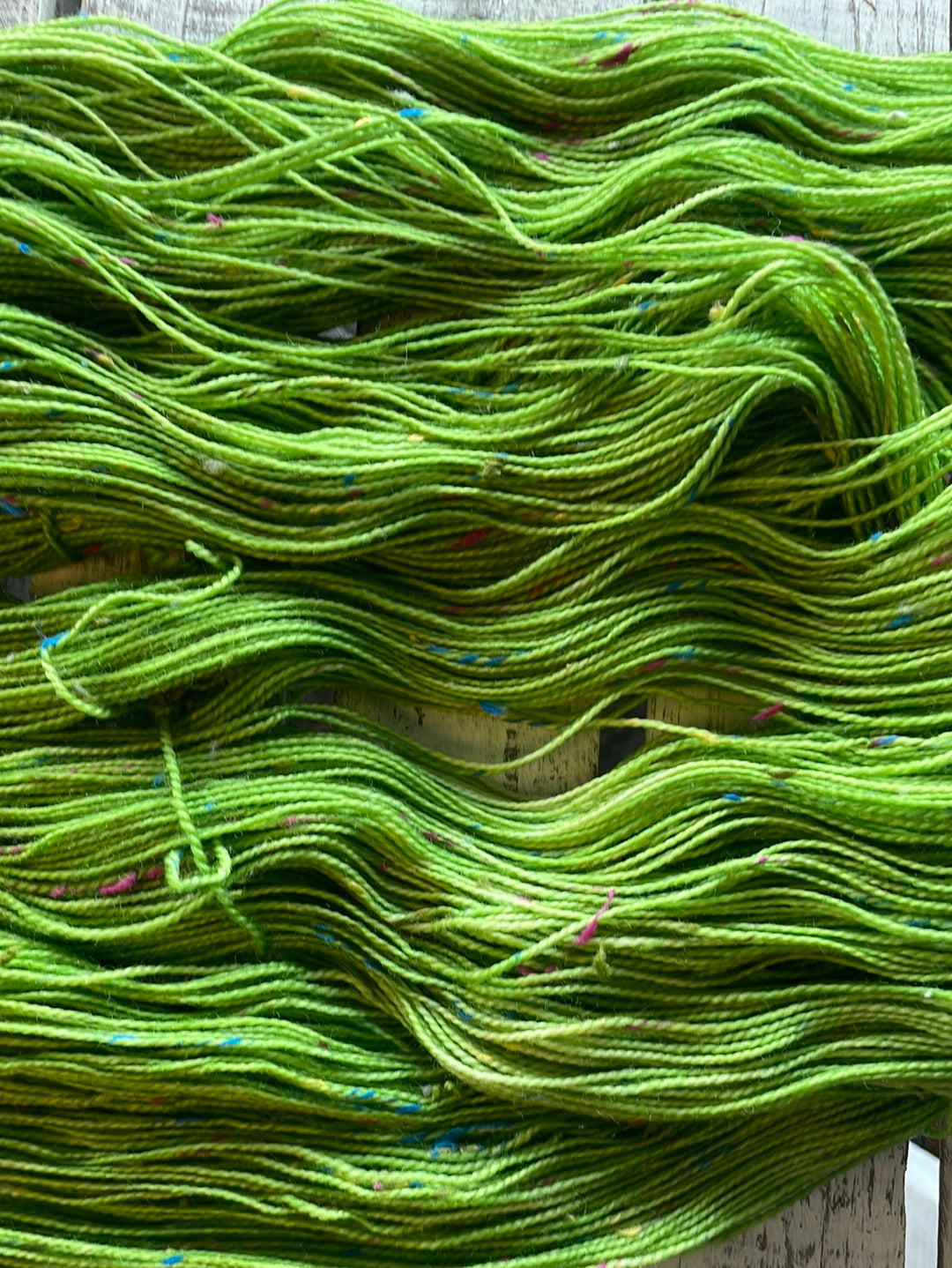 Green Apple Tweedy Sock Confetti