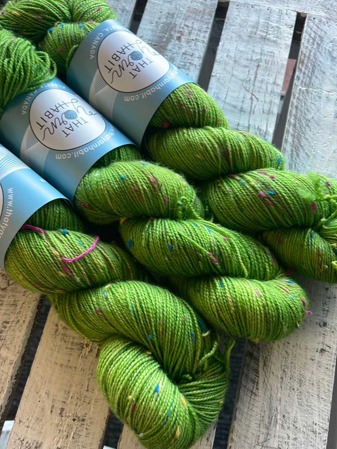 Green Apple Tweedy Sock Confetti