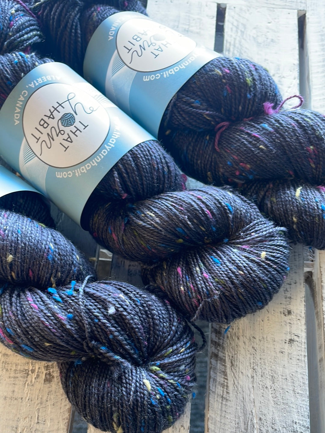 Charcoal Tweedy Sock Confetti
