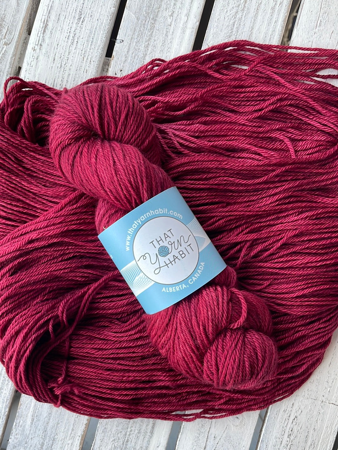 Cranberry Cushy Worsted