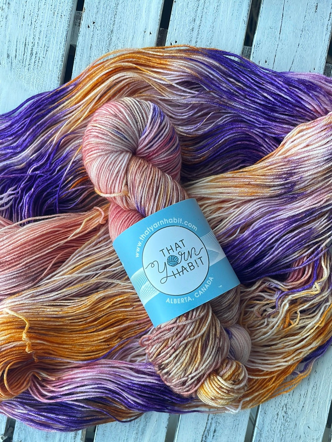 Friends Collection: Salmon Skin Roll Fingering 80/20