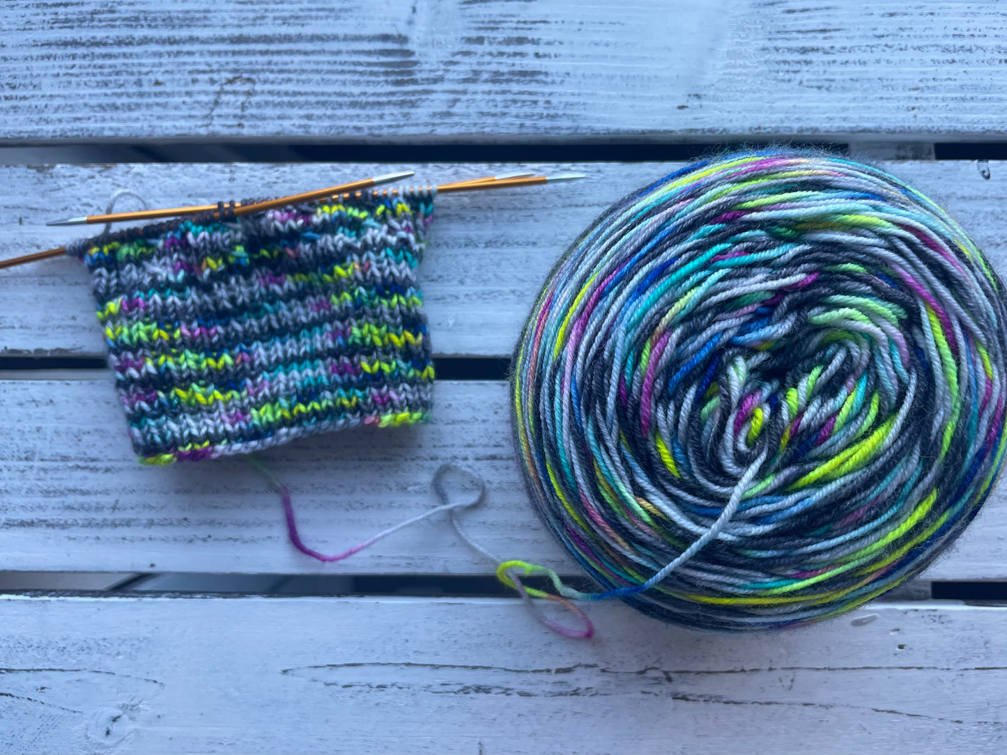 Wednesday Collection: Clash with the Rainbow Roommate Fingering 80/20