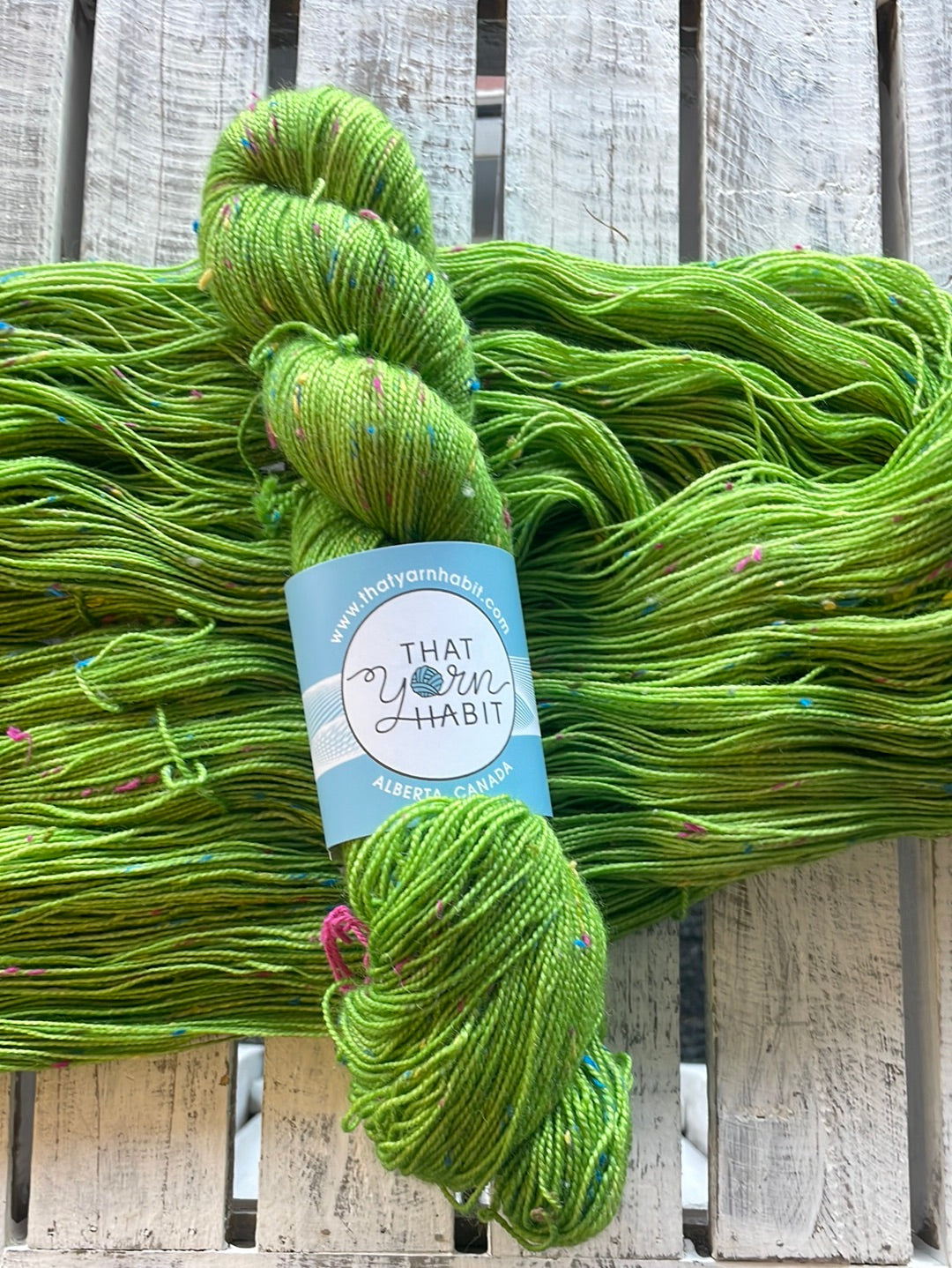 Green Apple Tweedy Sock Confetti