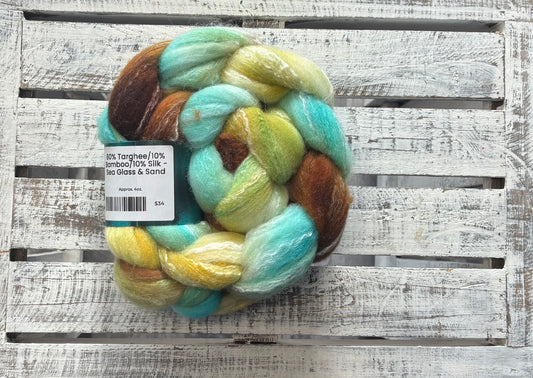 Sea Glass & Sand Targhee Bamboo Silk