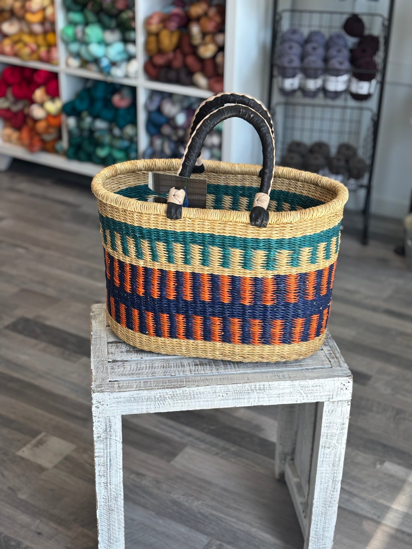 Oval Basket with Two Handles - Medium