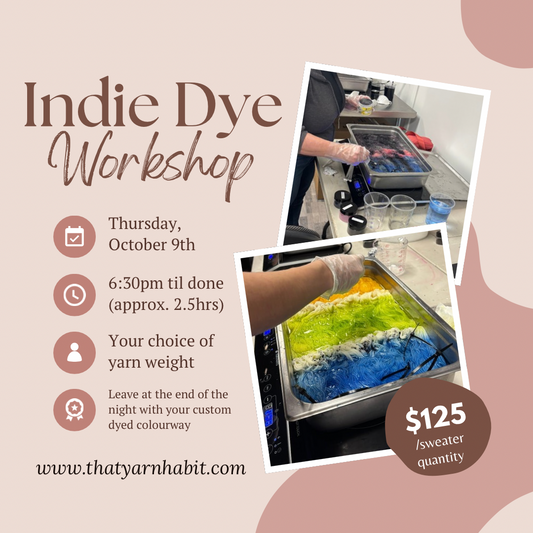 Sweater Quantity Dye Workshop