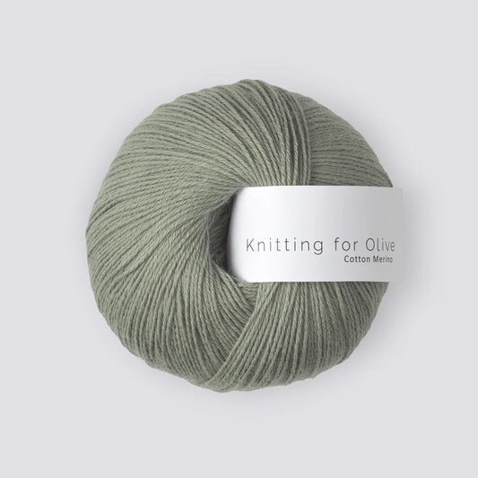 Dusty Artichoke Cotton Merino