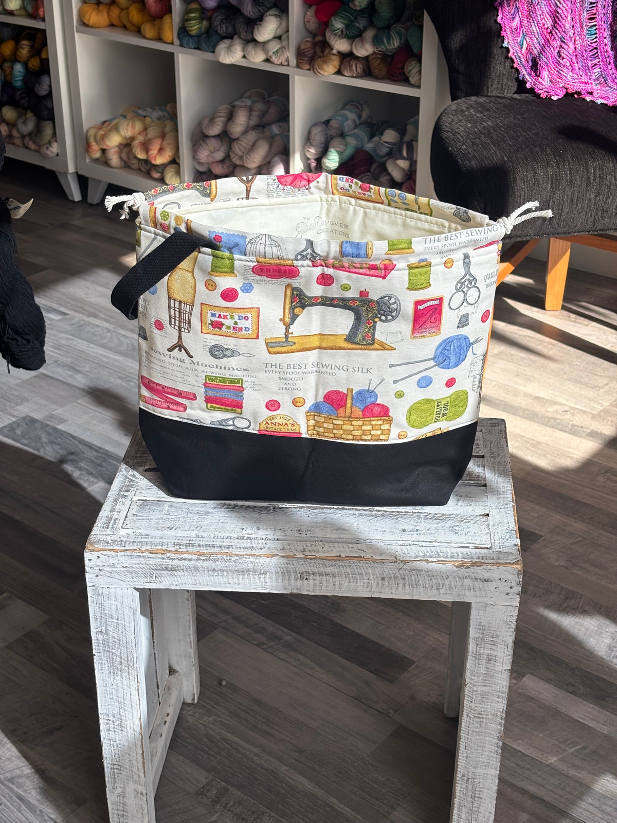 Large Drawstring Project Bag
