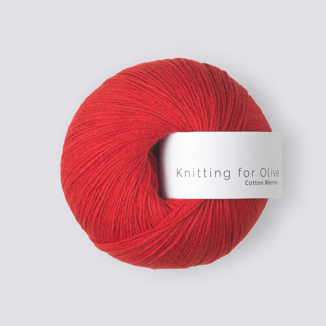 Red Currant Cotton Merino
