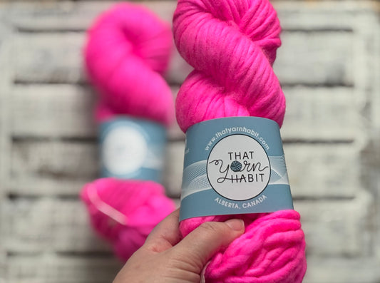 Highlighter Pink Lush Super Bulky