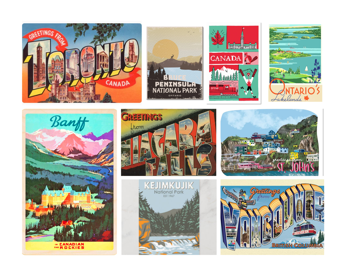 12 Day Postcards from Canada Yarn Advent