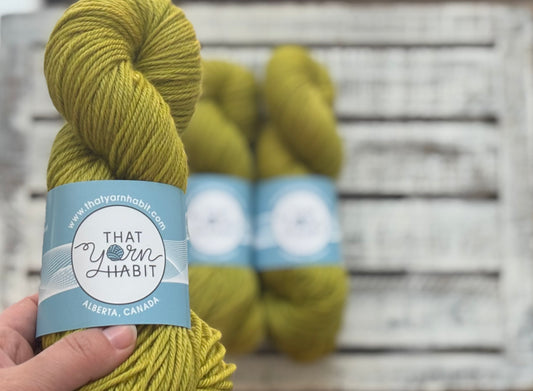 Mushy Pea Cushy Worsted