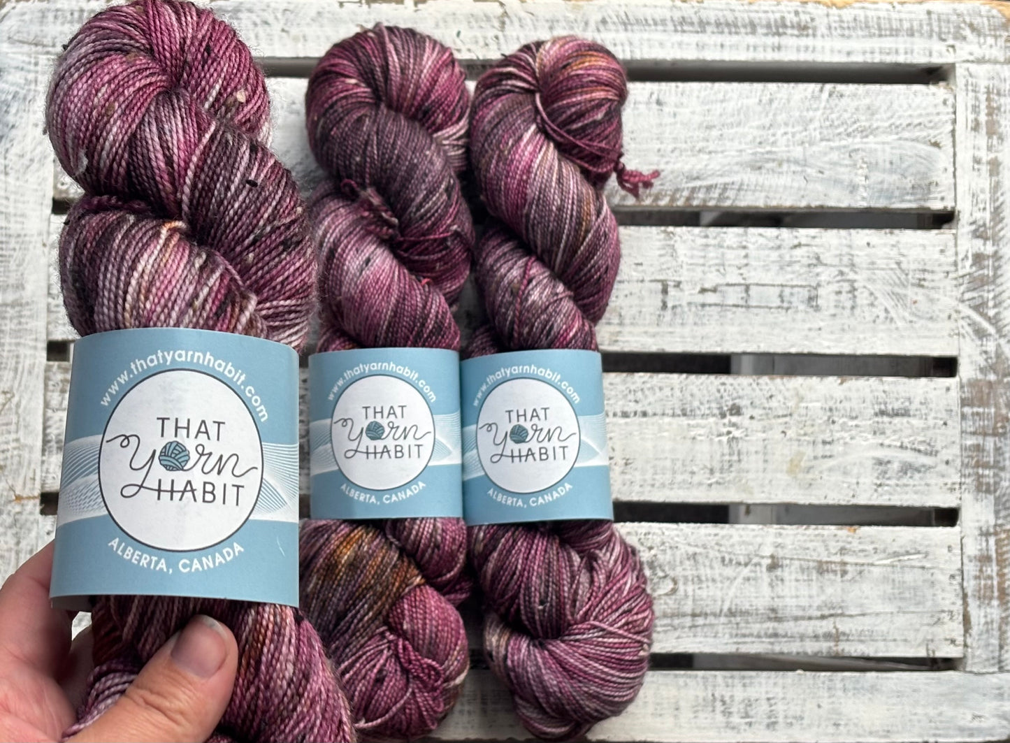 Plum & Berries Tweedy Sock Neutral