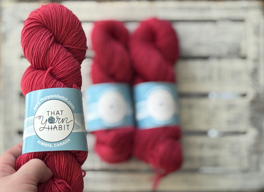 Ruby Red Slippers Fingering 80/20