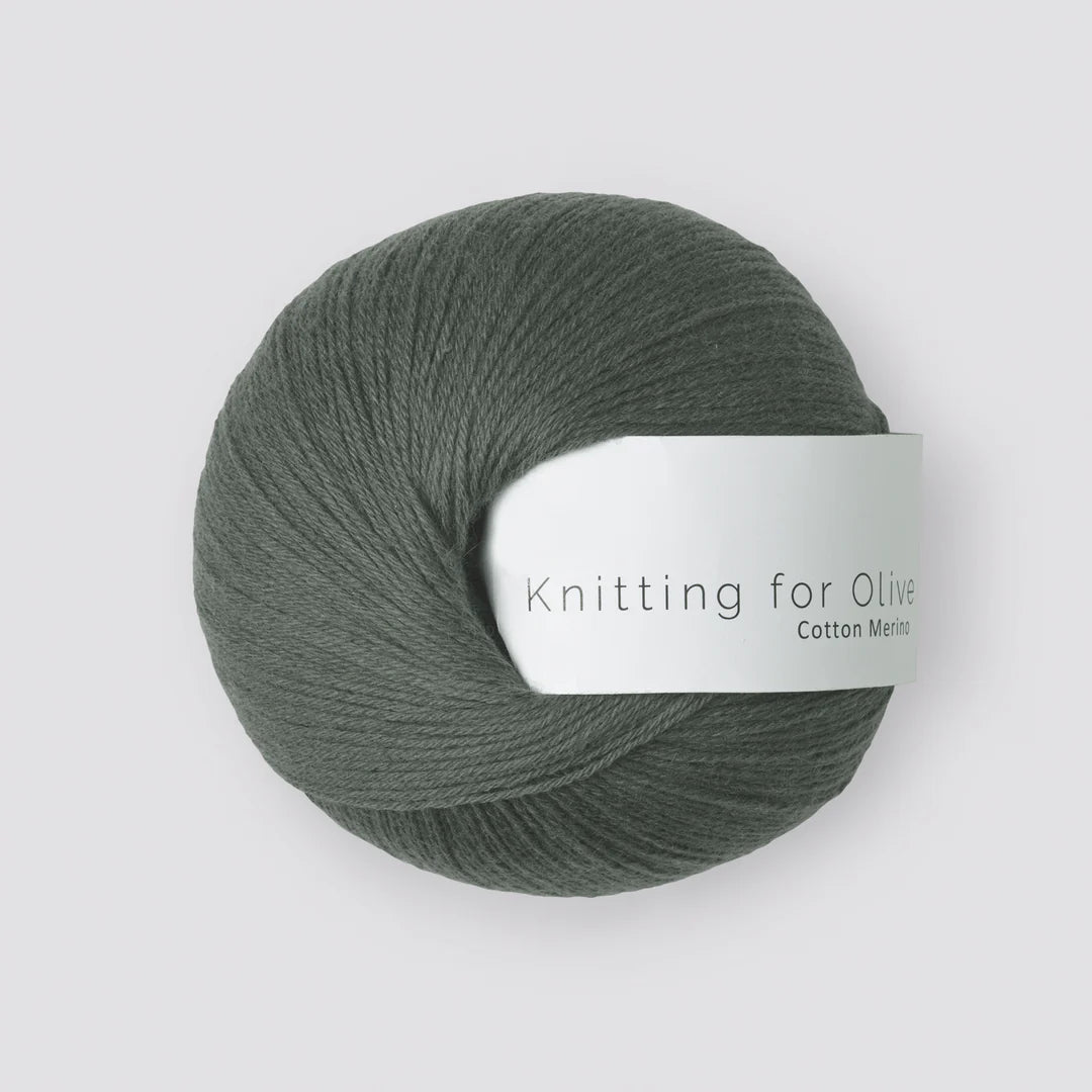 Dark Sea Green Cotton Merino
