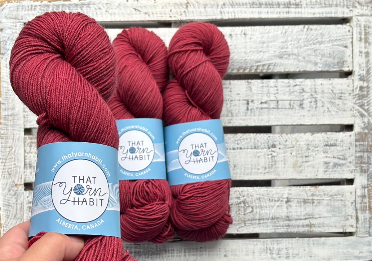 Red Acre Fingering 80/20