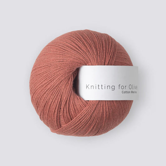 Terracotta Rose Cotton Merino
