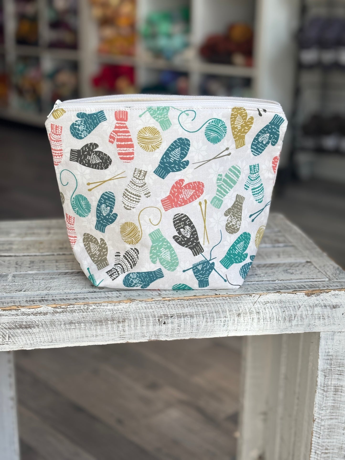 Sock Zippered Project Bag Holiday Edition