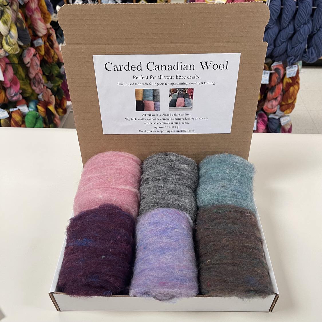Carded Wool Sampler Box